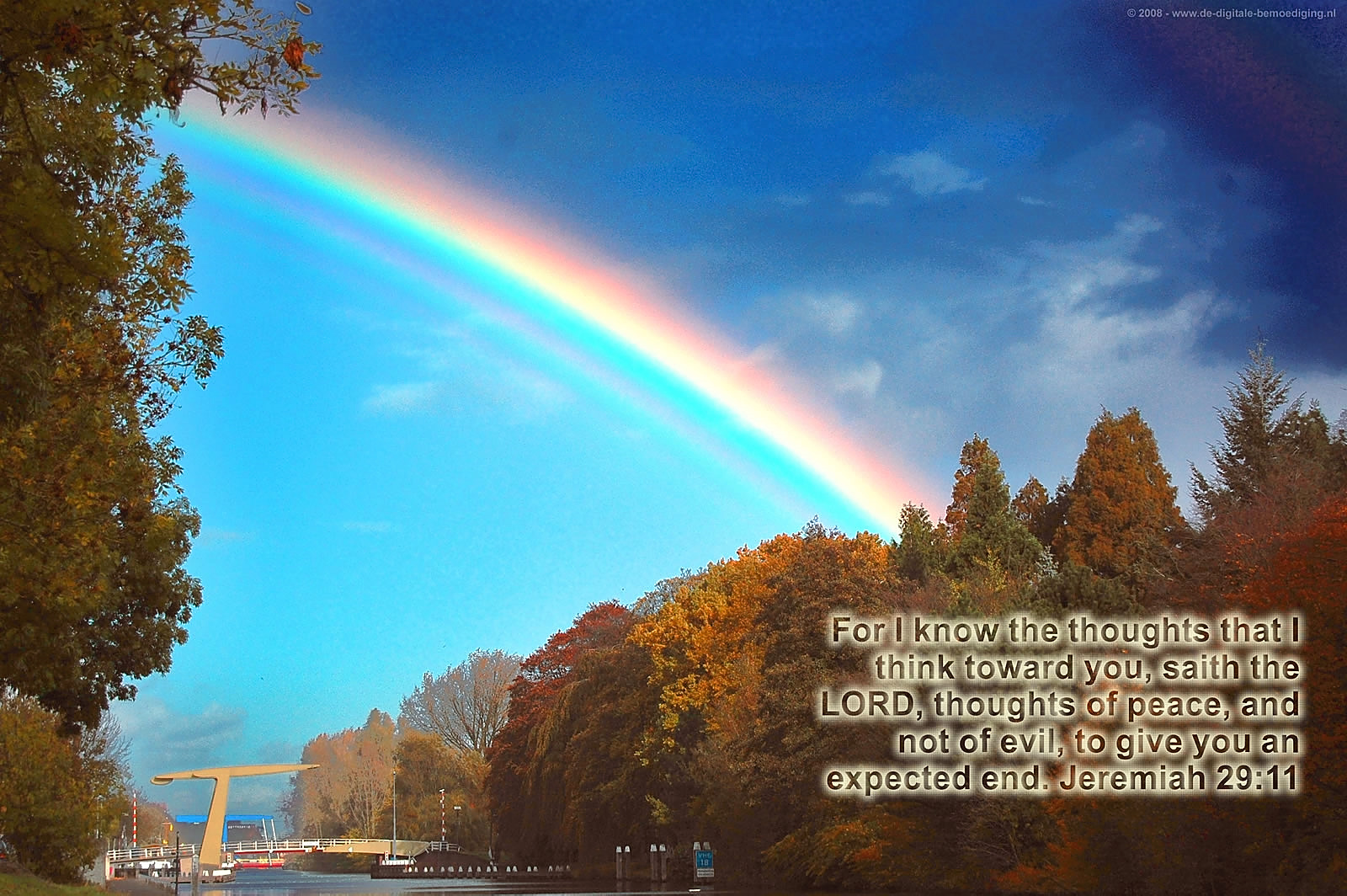 Supernumerary Rainbow Jeremiah 29:11 ecard