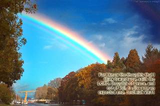 Supernumerary Rainbow Jeremiah 29:11 ecard