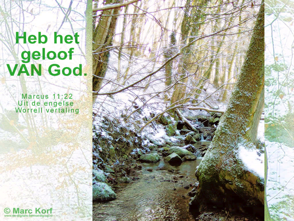 Heb het geloof VAN God