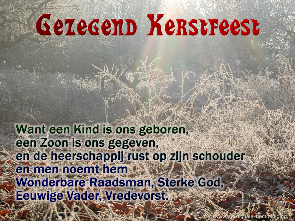 Gezegend Kerstfeest