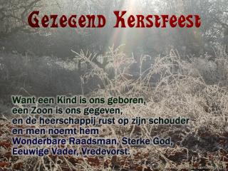 Gezegend Kerstfeest