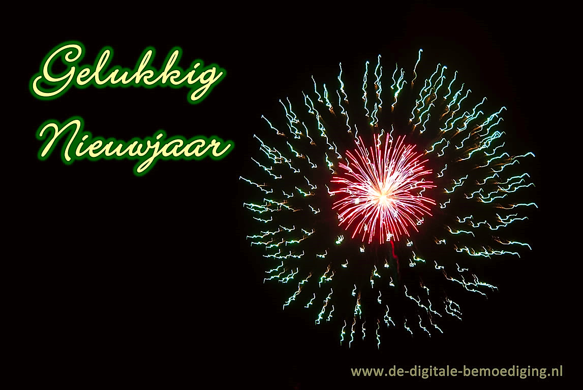 Gelukkig Nieuwjaar vuurwerk