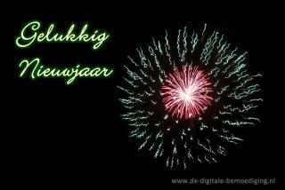 Gelukkig Nieuwjaar vuurwerk